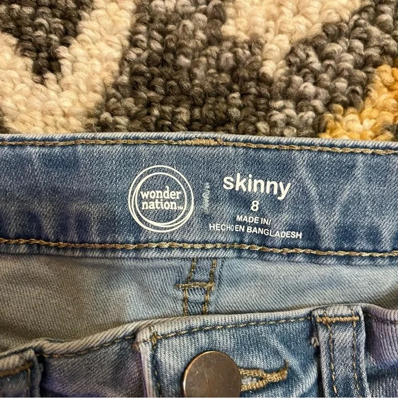 Girls Wonder Nation Skinny Jeans 8 - Picture 2 of 5
